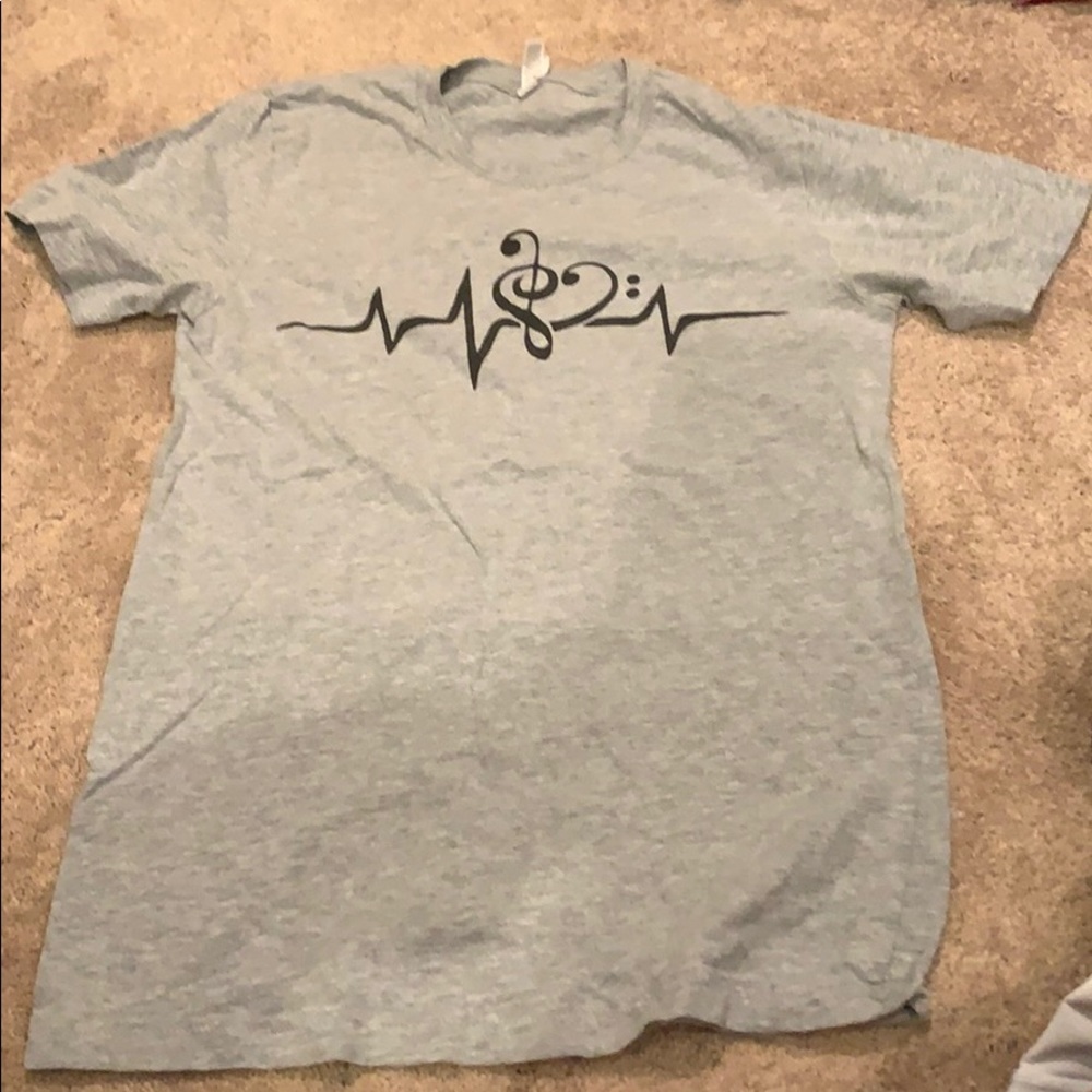 Light grey music t-shirt
